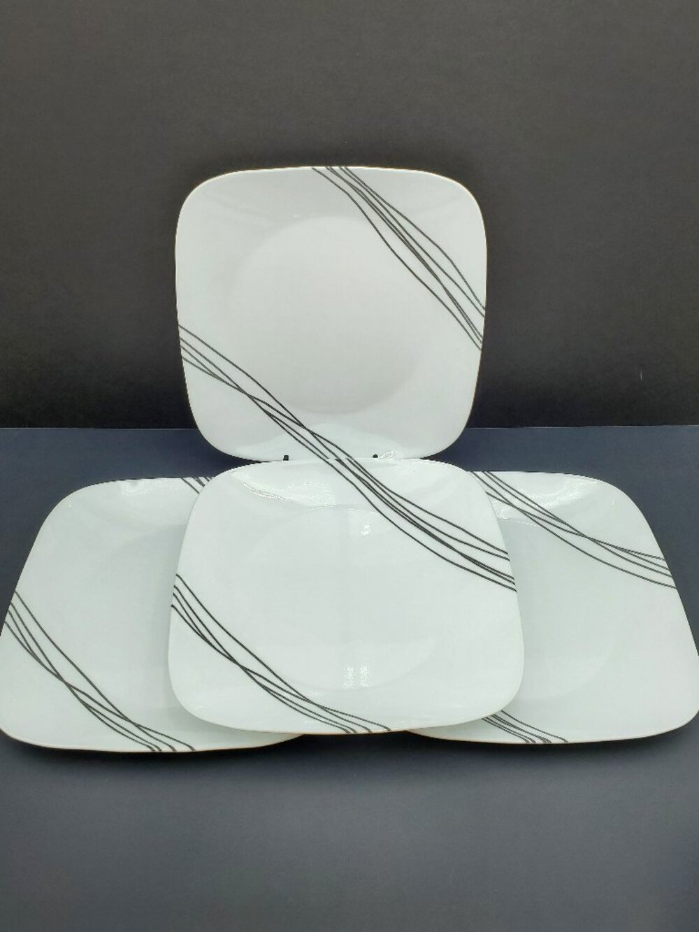 Corelle Simple Sketch Dinner Plates White Plates With Black Lines Plates